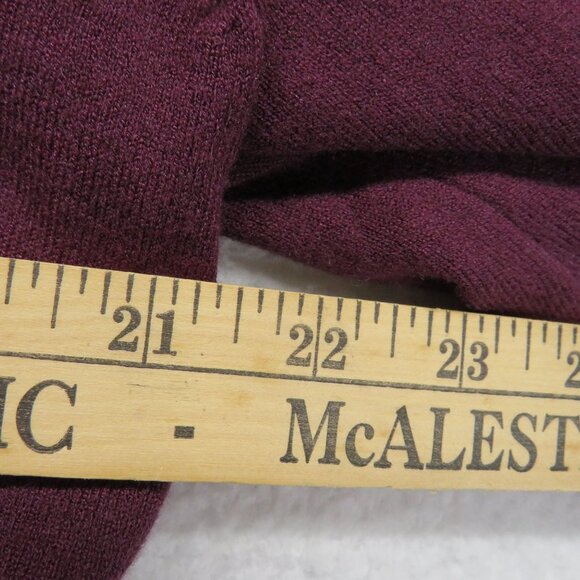 Charlie Paige Dress Womens Size Extra Large Purple  V-Neck Sweater Scallop Hem - Picture 10 of 12